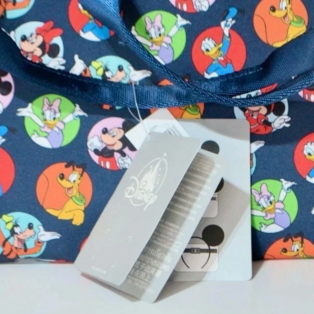 Authentic 2025 Disney Parks Mickey Mouse & Friends Nylon Tote Bag - NWT